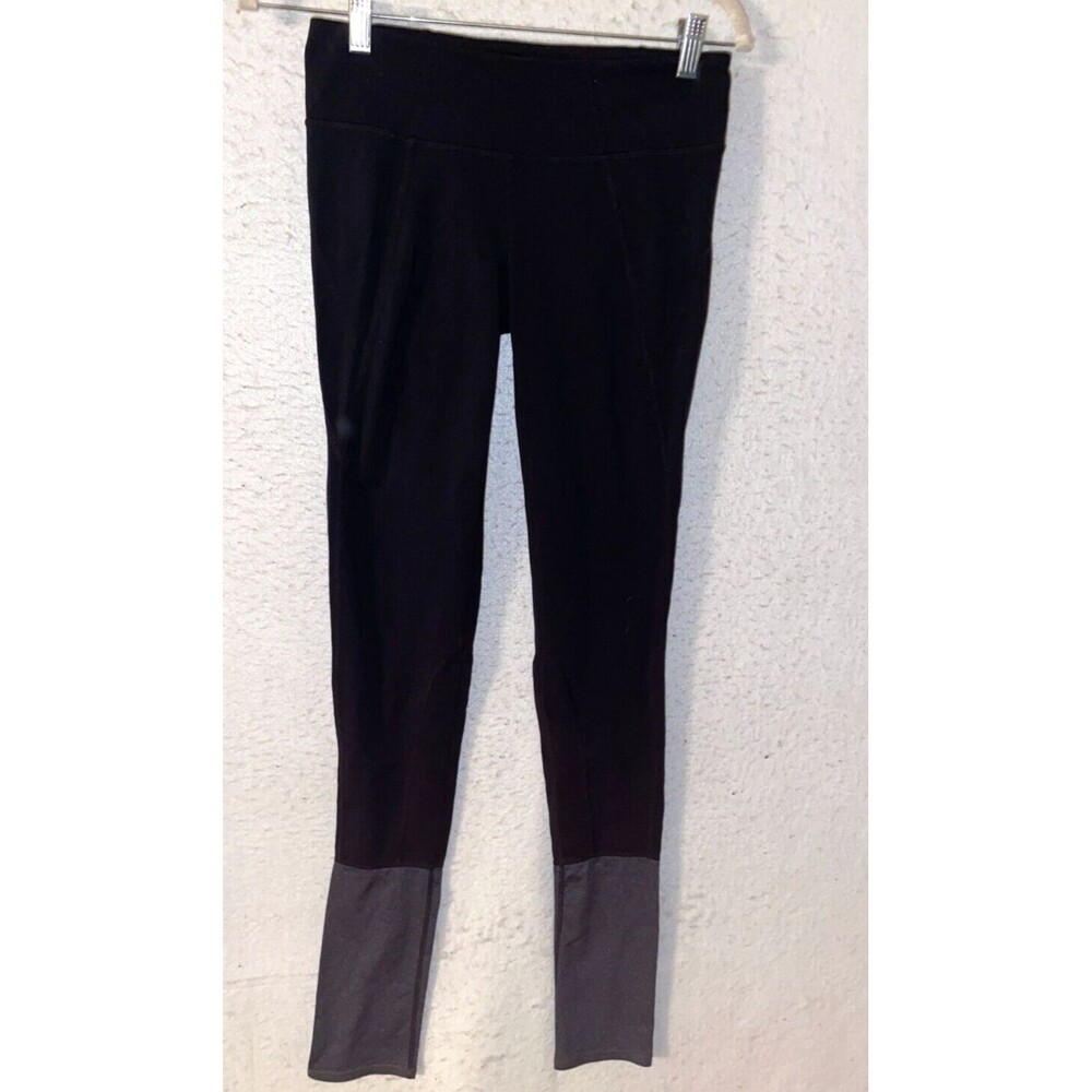 Athleta Leggings Women's sz Medium Black Gray Stretch Pants